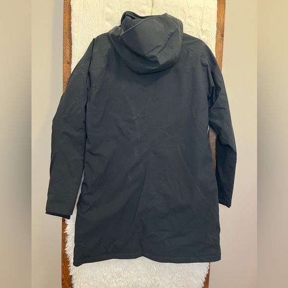 Oros Women’s Medium Parka Black Jacket Insulated Waterproof Windproof - Picture 3 of 5